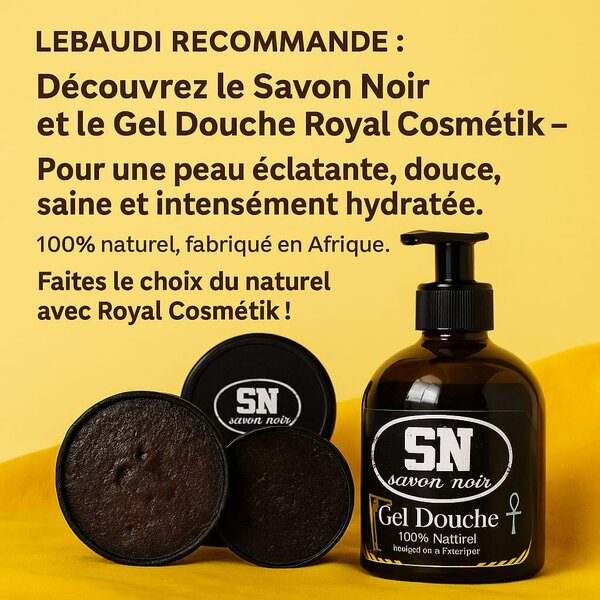 2boîte et 1gel savons noir