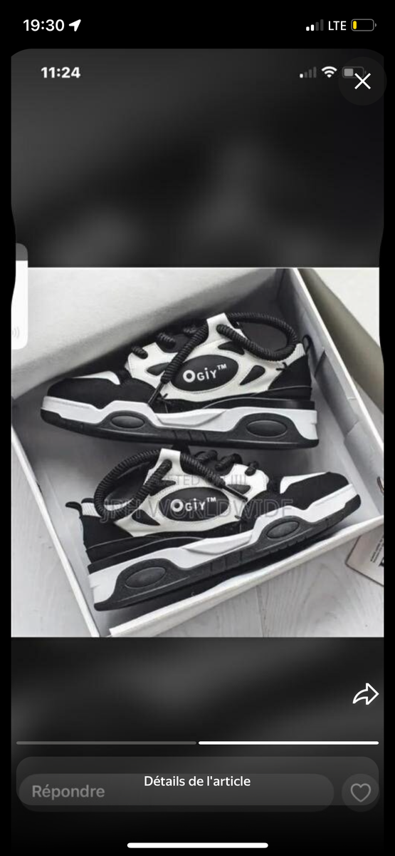 Baskets noires élégantes