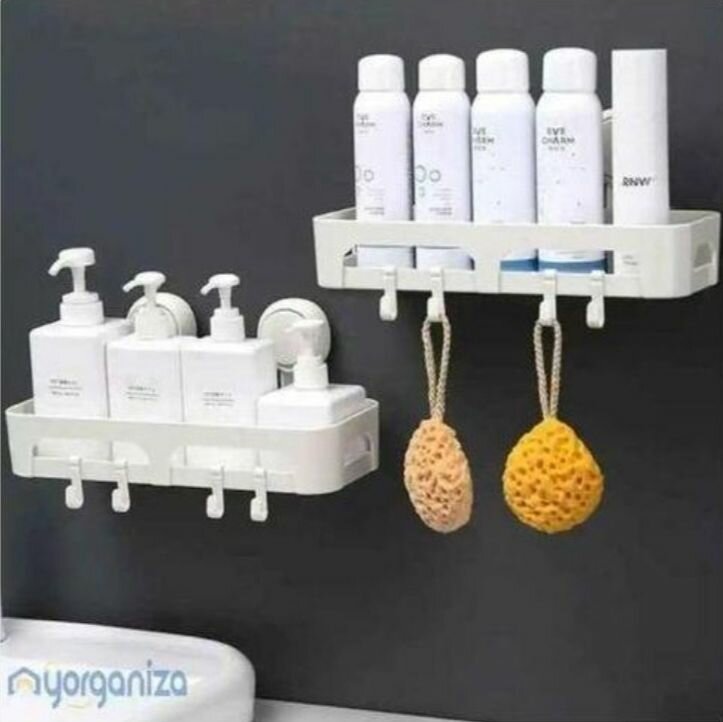 Étagère murale avec crochets