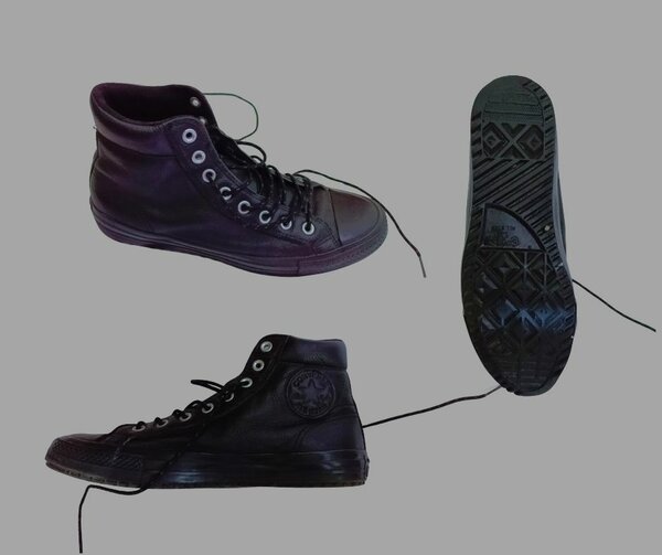 Baskets montantes noires unisex