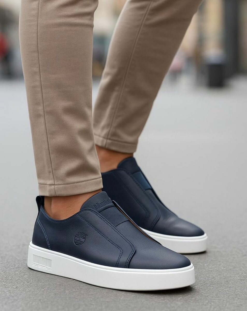 Sneakers en cuir pour hommes