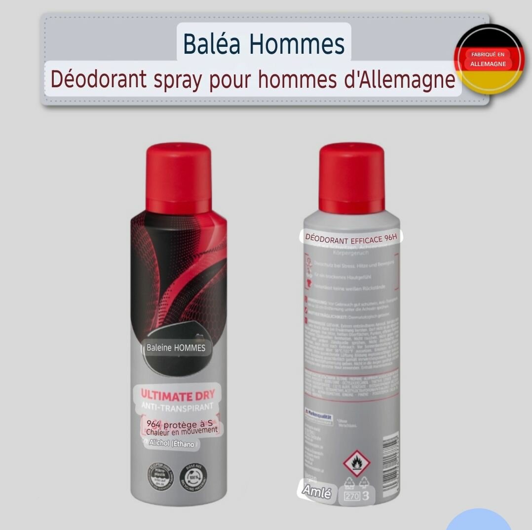 Déodorant Homme 96H Balea