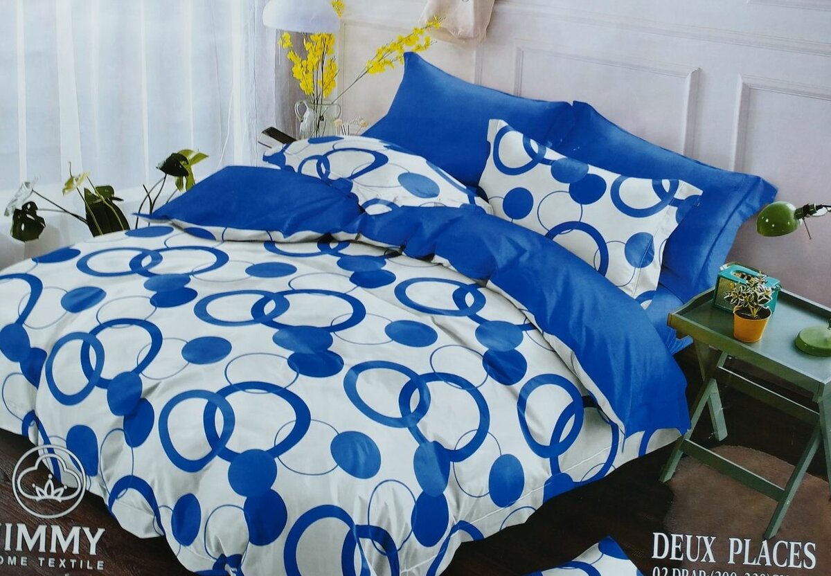 Parure de lit motifs géométriques