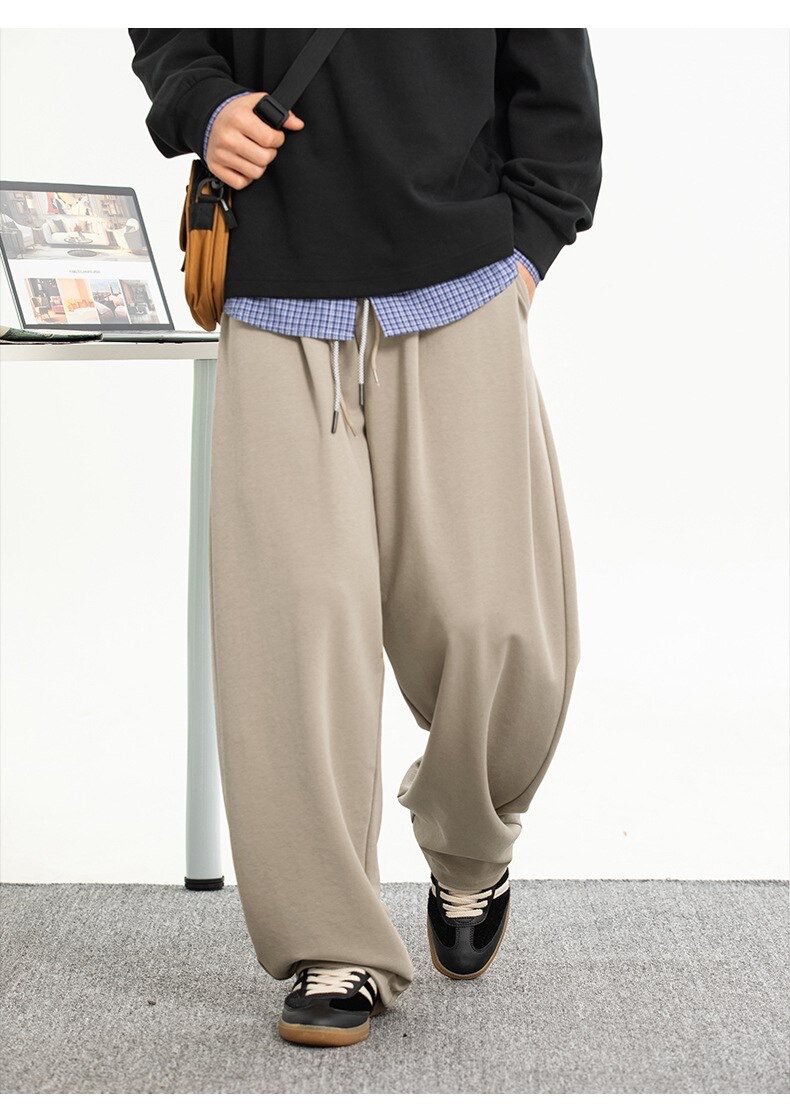 Японские свободные повседневные штаны с драпировкой