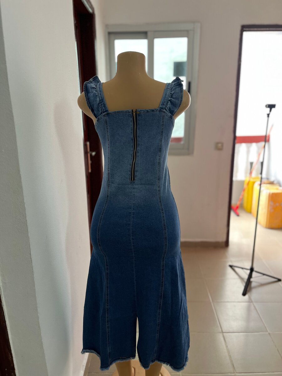 Robe Femme en Jean Élégante