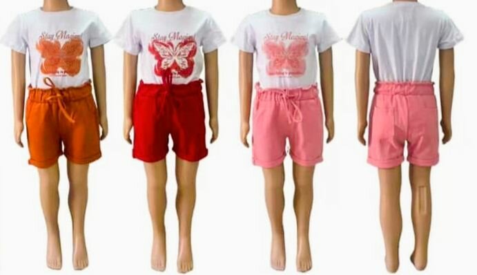 Ensemble T-shirt et Short Fille