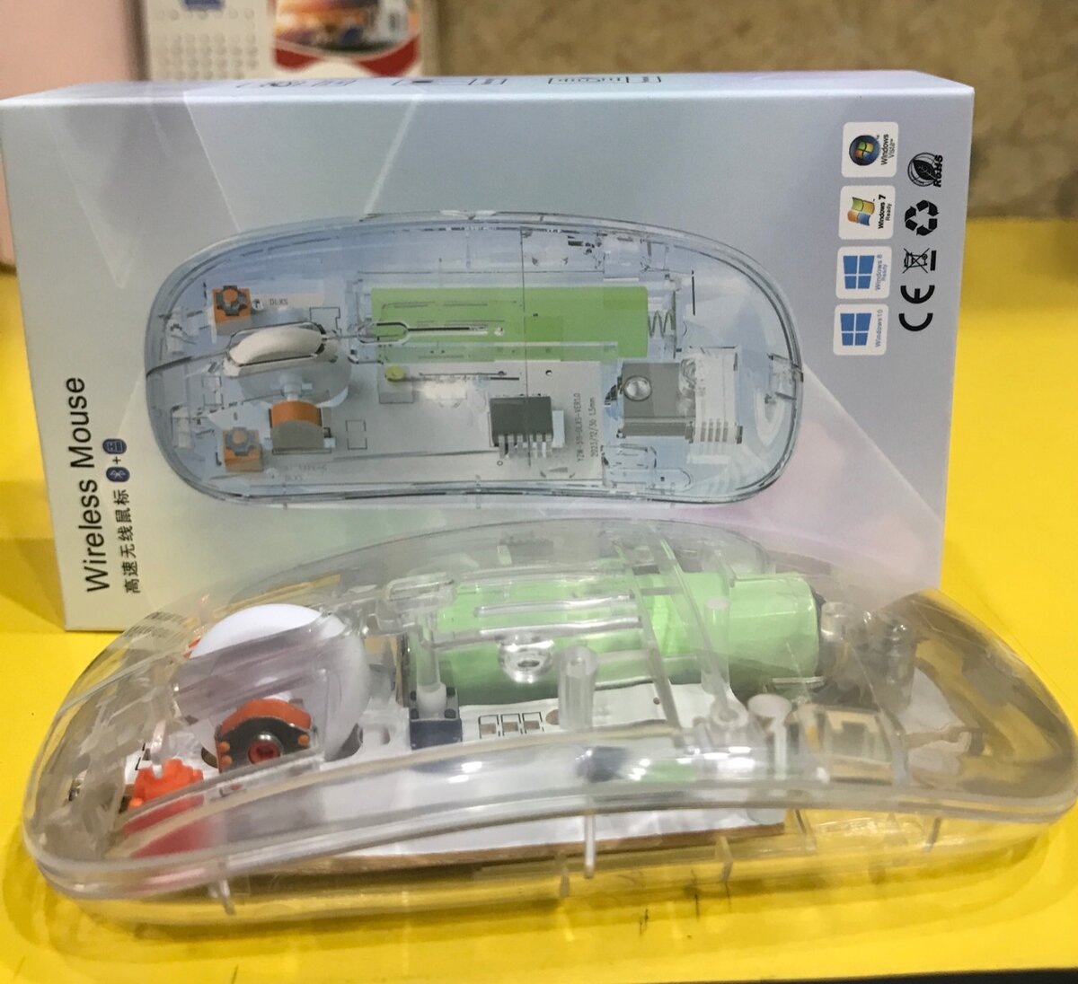 Rechargeable wireless Mouse/Transparent wireless mouse