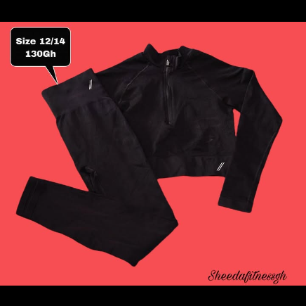 top and leggings black