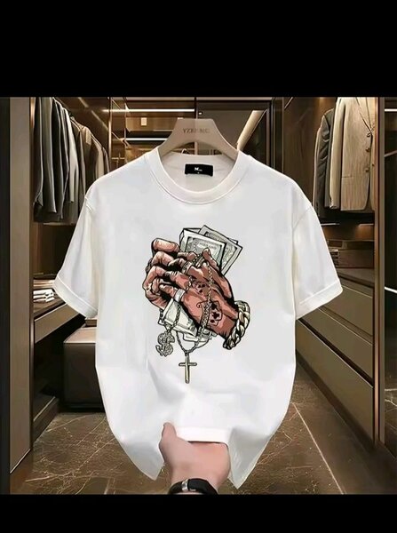 T-shirt Homme Imprimé Style Urbain