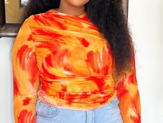 Orange Mesh Top 🍊