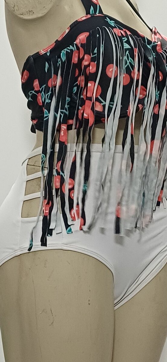 Maillot de bain à franges femme