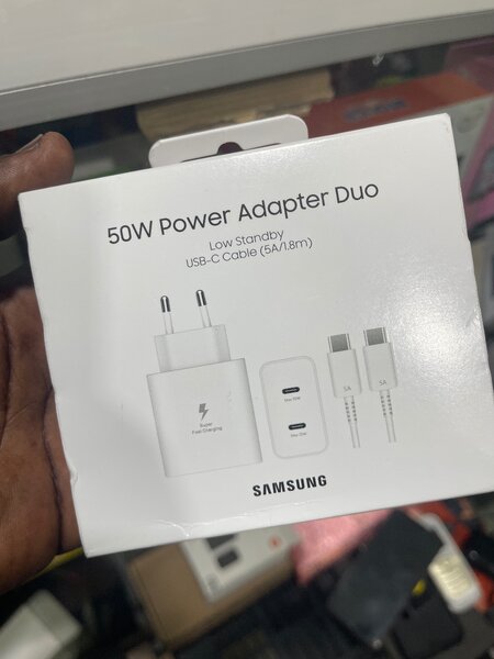 Chargeur USB-C Samsung 50W Duo