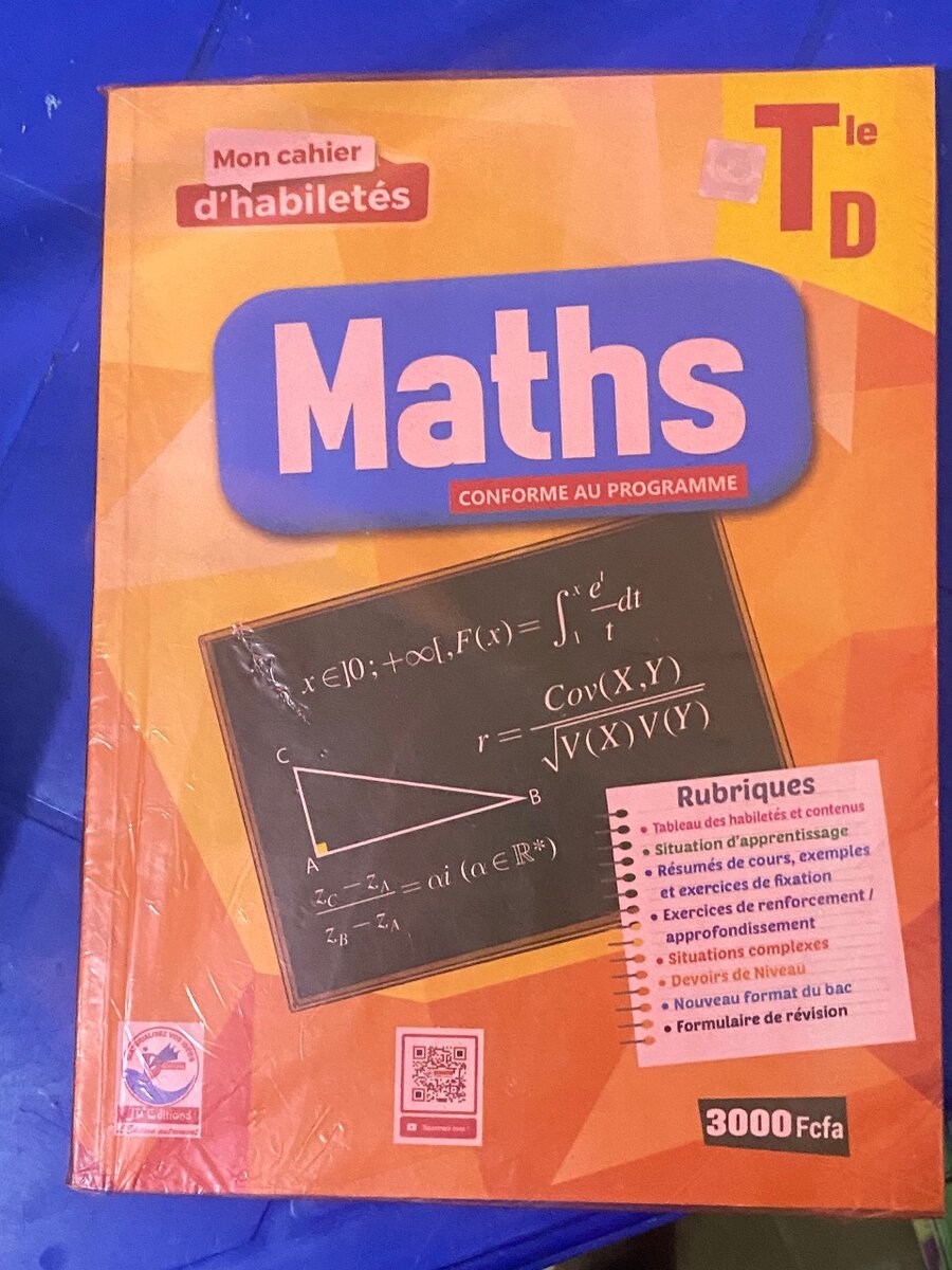 Manuels de Chimie, Physique et Maths Terminale