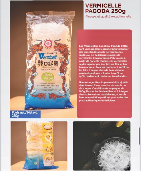 Vermicelles Lungkow 250g