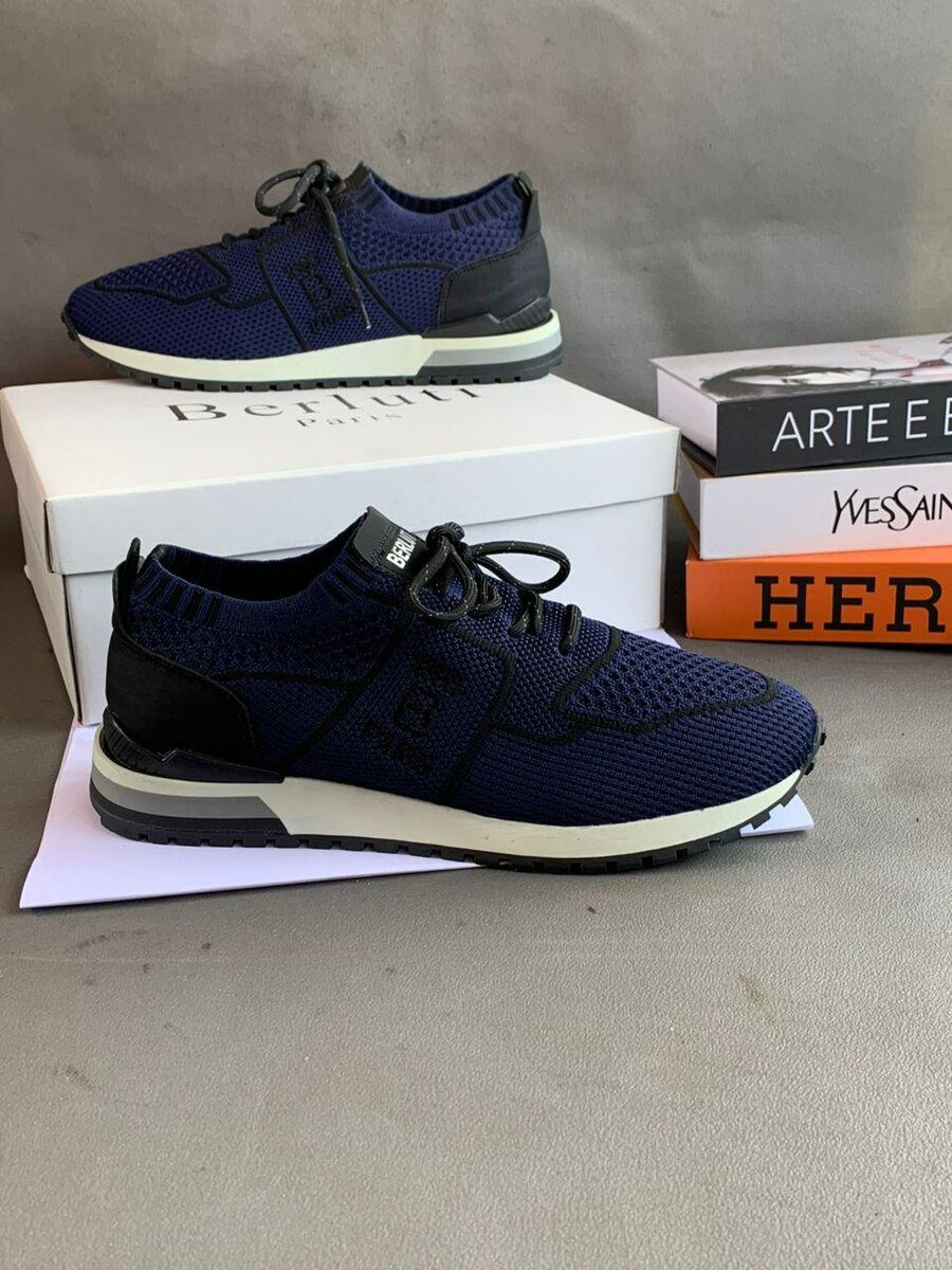 Sneakers Berluti en maille élégante