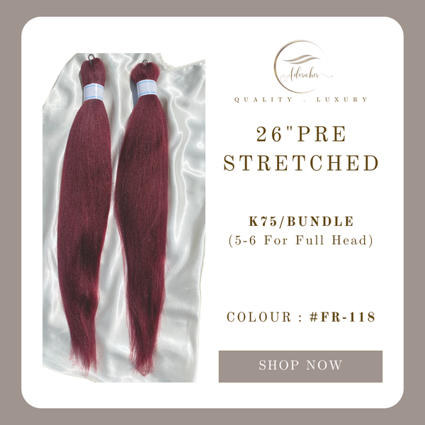 26 inch Prestretched - Colour #FR-118