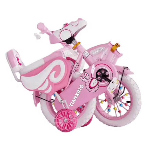 Vélo Enfant Rose avec Casque