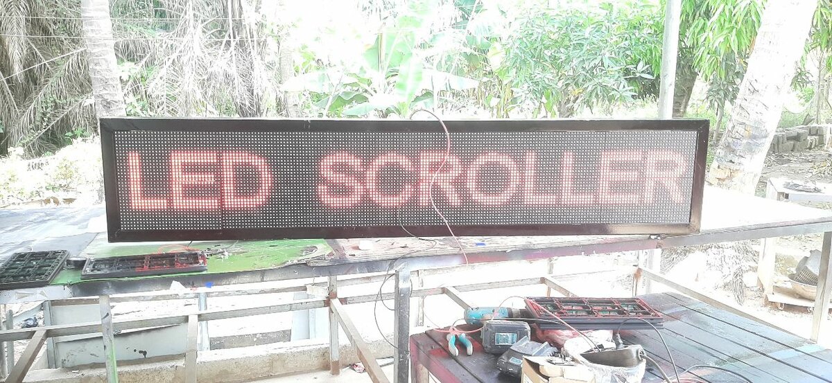 Wifi enabled Led display messaging scroller