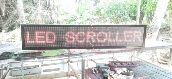 Wifi enabled Led display messaging scroller