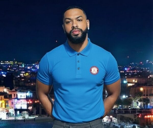 Polo homme tendance bleu