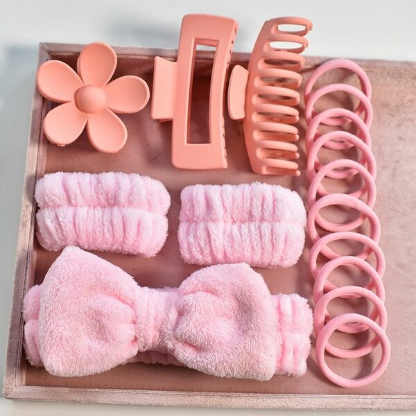 Pink Hair Accessories Set