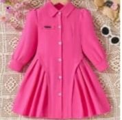 Robe Fille Rose Chic
