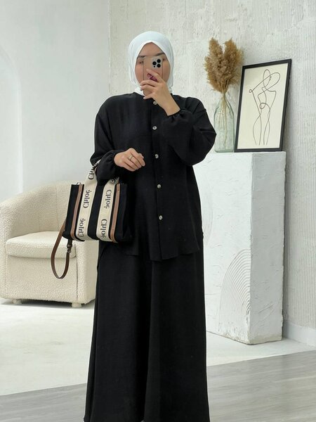 Двойка на пуговице Ткань лён