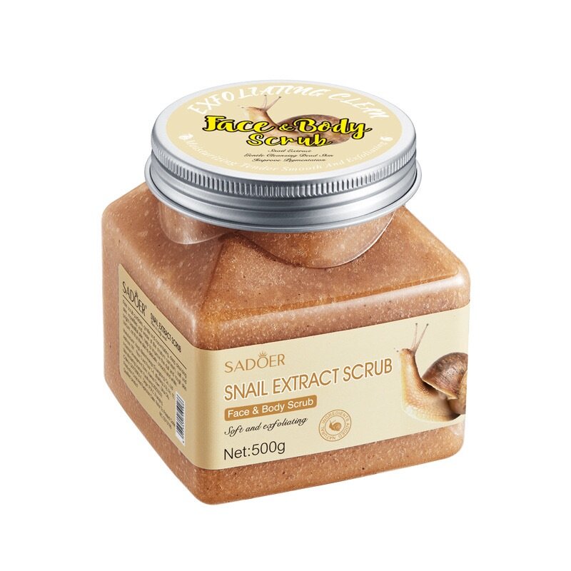 Exfoliating face and body scrub
