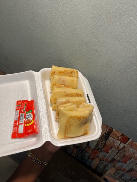 Crêpe viande fromage