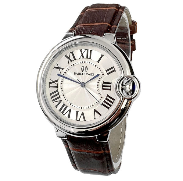 Montre élégante en cuir homme
