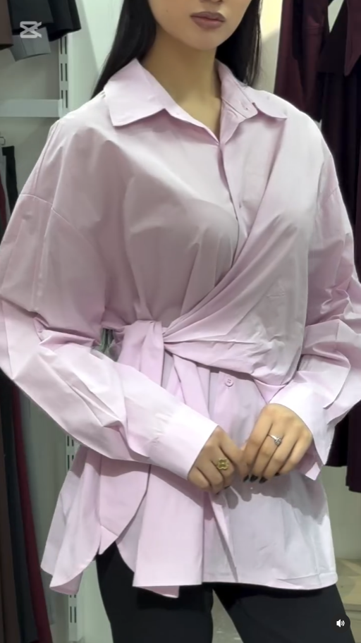 рубашка на завязках