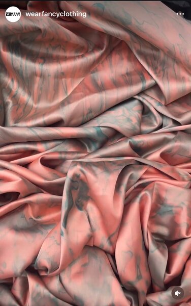 Tie and dye silk fabric