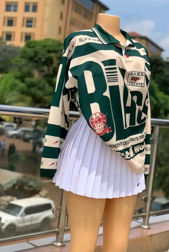 Sweatshirt and skirt