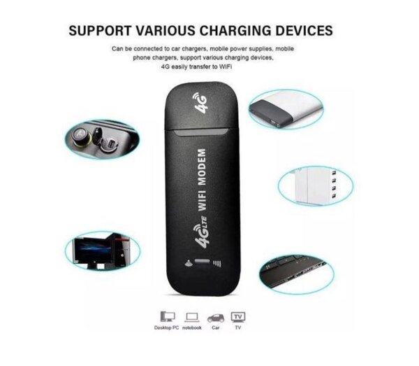 Universal 4G LTE WiFi Modem - Black
