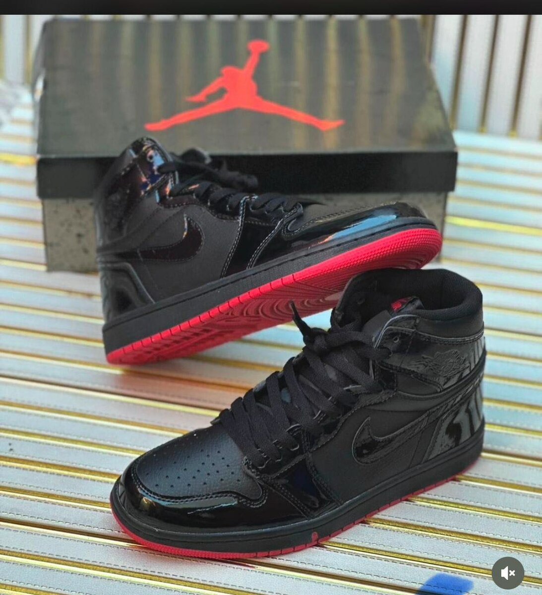 Jordan 1 Mirrors Black/ Red size 40-45 available