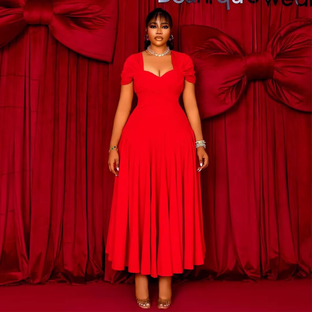 Robe élégante rouge