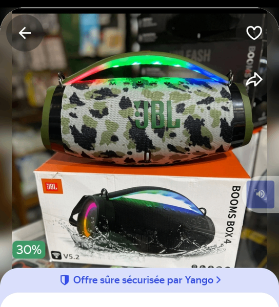 Enceinte JBL Boom Box LED Étanche