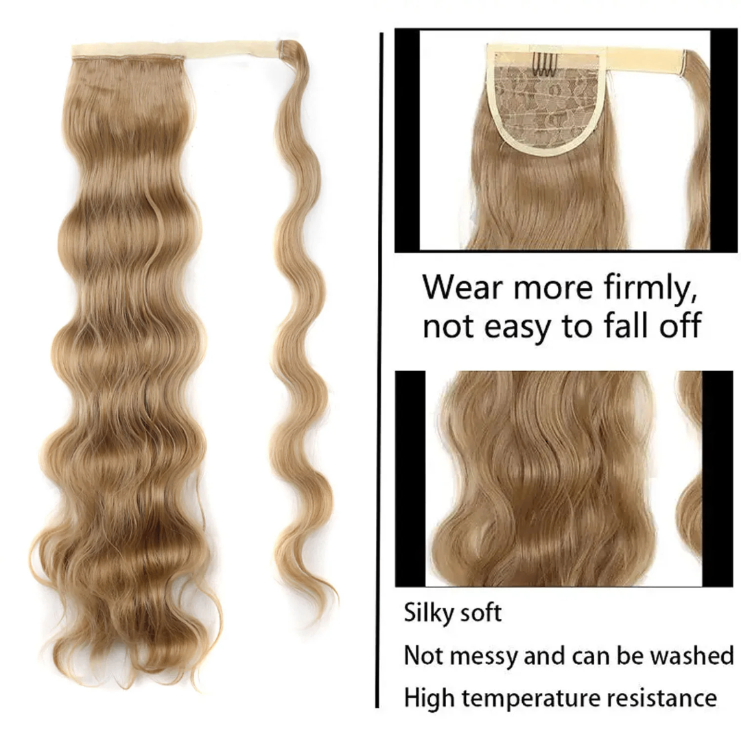 Extension de queue de cheval ondulée