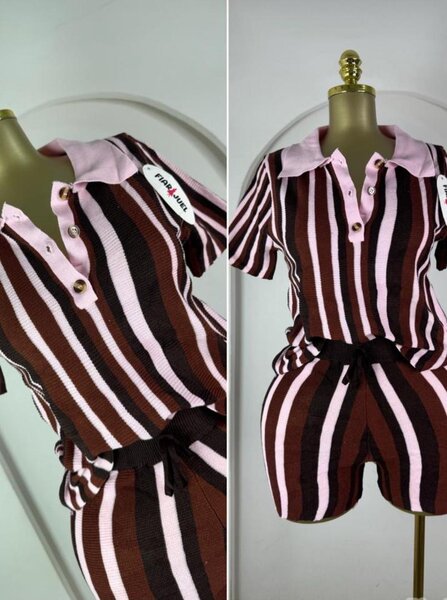 Ensemble rayé chic