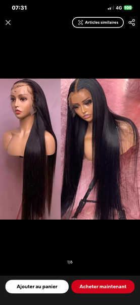 Perruque Lace Front Lisse