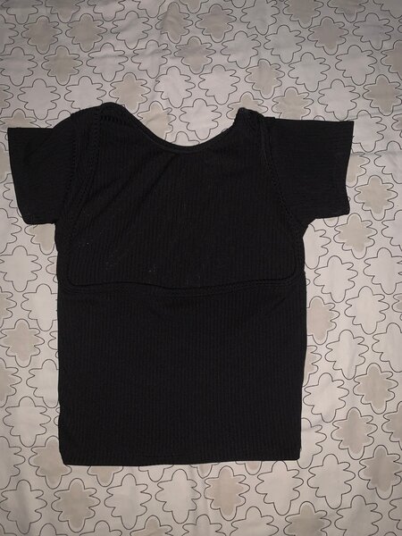 T-shirt noir basique femme