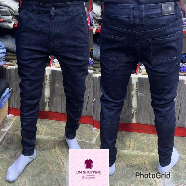 Jean slim noir homme