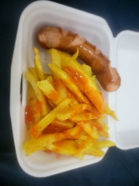 Sausage and chips