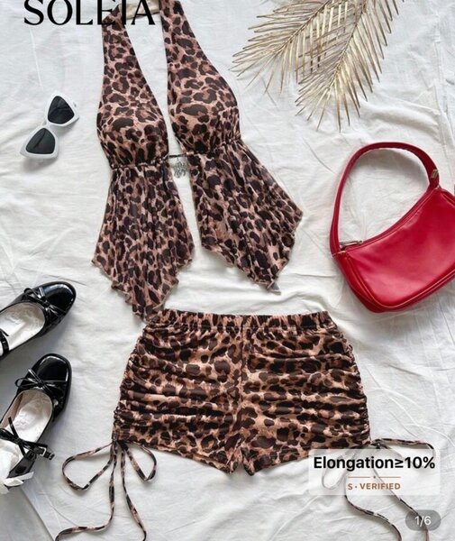 Ensemble Sexy Léopard Femme