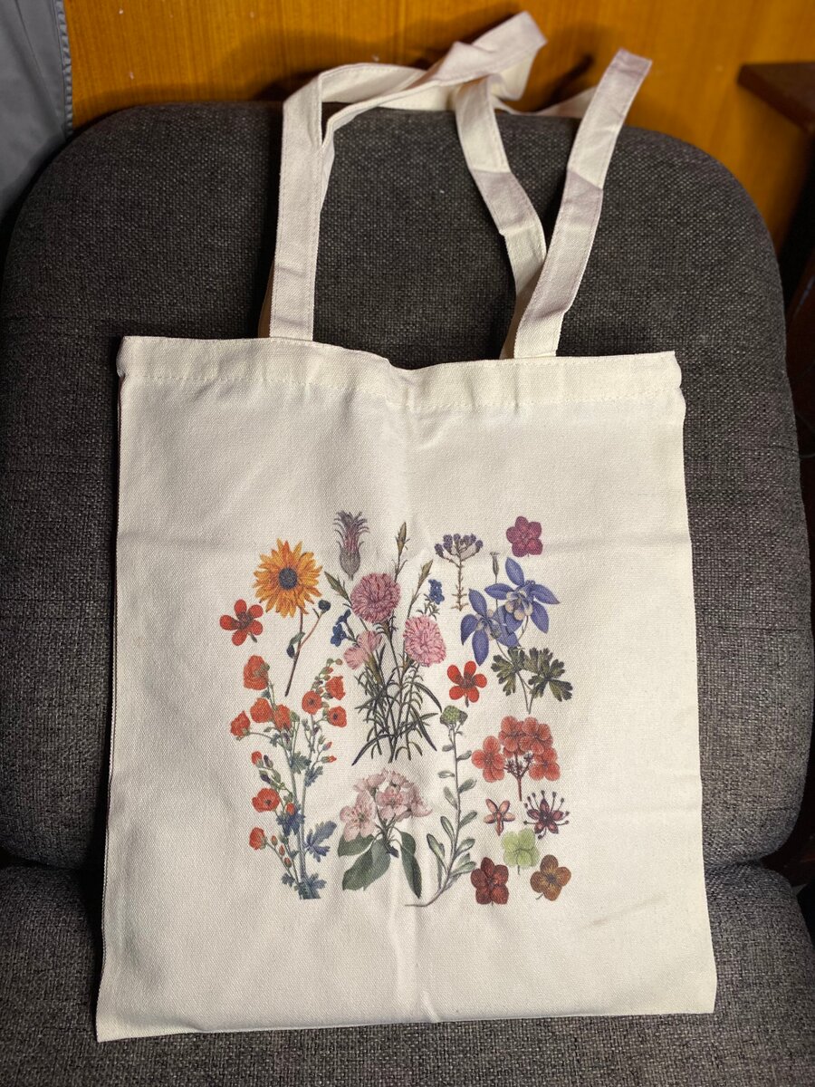 Sac fourre-tout en toile imprimée