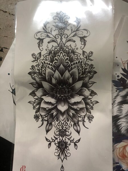 Tatouages temporaires Fleur et Loup