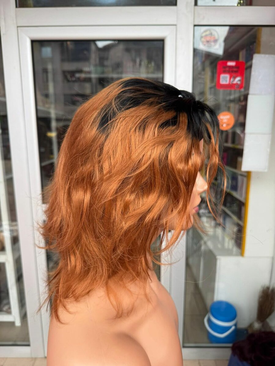 Perruque ondulée bicolore femme