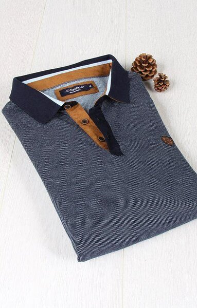 Polo homme élégant bleu