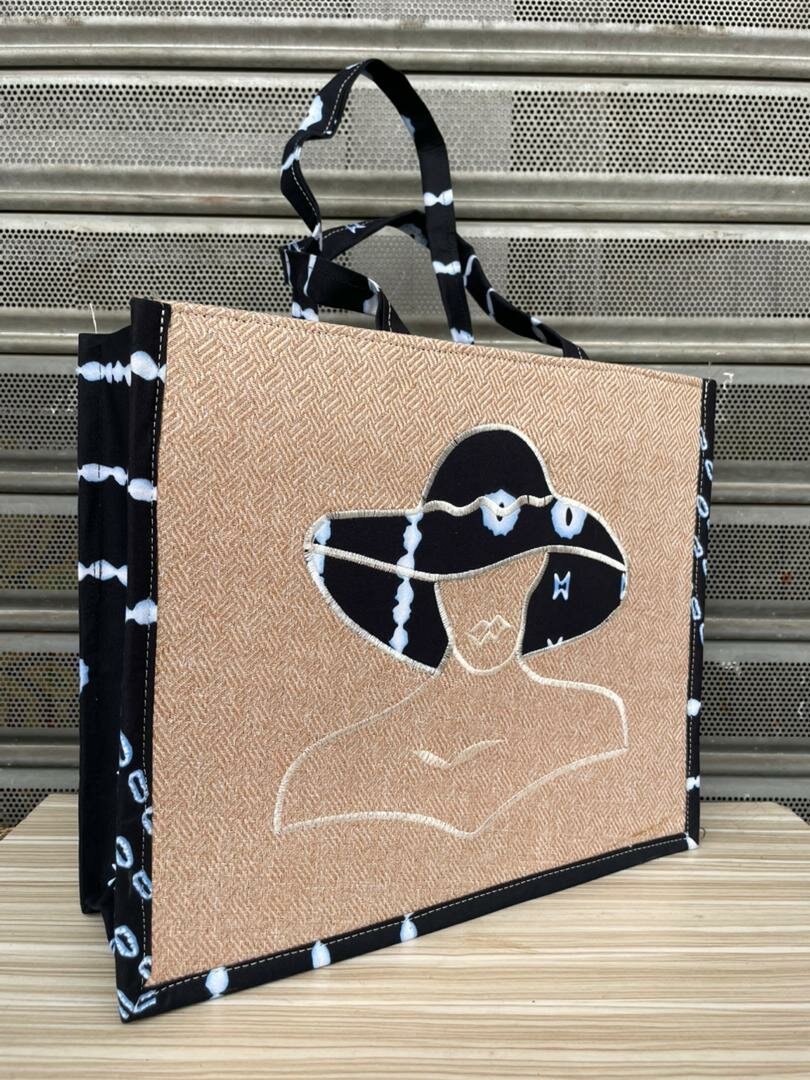 Sac cabas en toile ethnique