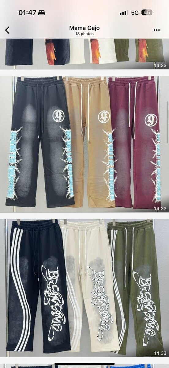 Pantalons de survêtement streetwear